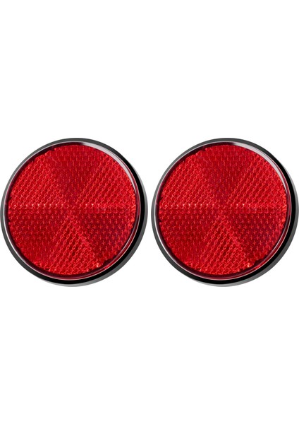 2 Adet Yuvarlak Kırmızı Reflektör Evrensel Motosiklet Atv 5.6*0.8 cm (Yurt Dışından)