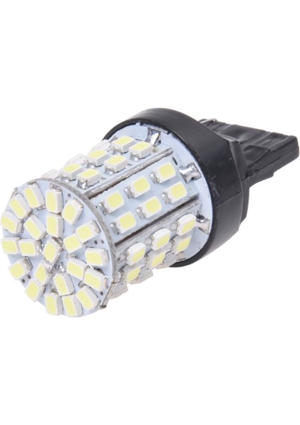 2x T20 7443 3020 W21/5W Araba Beyaz 64 Smd LED Stop Kuyruk Fren Dönüş Lambası Ampul 12V (Yurt Dışından)