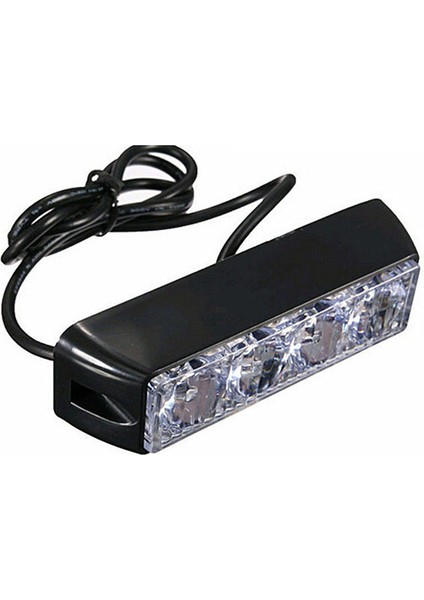 12V 4led Araba Yan Lambası 4led Strobe Işık Orta Net Işık Yüksek Güçlü Araba Modifiye LED Işık (Sarı Işık) (Yurt Dışından)