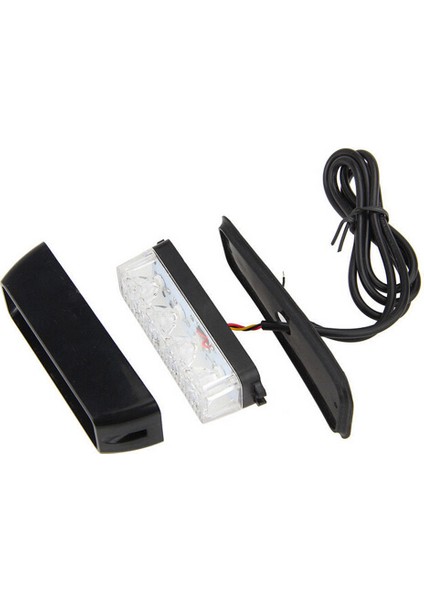 12V 4led Araba Yan Lambası 4led Strobe Işık Orta Net Işık Yüksek Güçlü Araba Modifiye LED Işık (Sarı Işık) (Yurt Dışından)