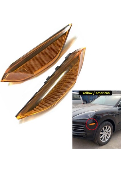 95863110100 Araba Sol Yan Işaretleyici Dönüş Sinyal Işığı Yan Çamurluk Uyarı Lambası Porsche Cayenne 2011-2014 Için (Yurt Dışından)
