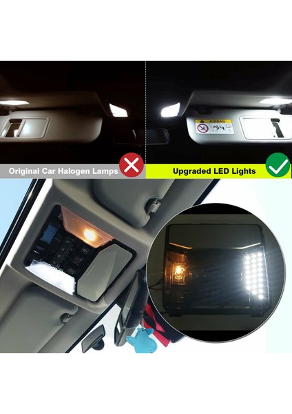 Araba Beyaz LED Iç Yükseltme Işık Lambası Ampul Kiti Toyota Rav4 2019 2020 Için (Yurt Dışından)