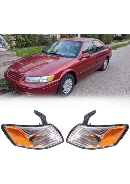 Park Sinyal Köşe Işaretleyici Işıklar Lambalar Lensler 97-99 Toyota Camry 81520-AA010 81510-AA010 (Yurt Dışından) fiyatları
