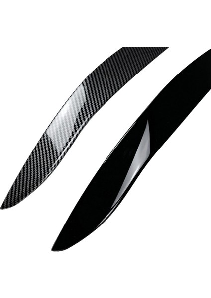 Araba Ön Far Kapağı Başkanı Işık Lambası Göz Kapağı Kaş Trim Abs Bmw X5 E70 2008-2013 Karbon Fiber (Yurt Dışından)
