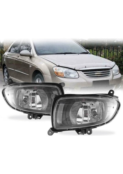 Ön Tampon Sis Lambası Drl Far Gündüz Farları Kıa Cerato Sedan Spectra 2007-2010 Için (Yurt Dışından)