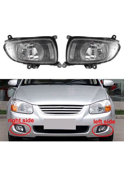 Ön Tampon Sis Lambası Drl Far Gündüz Farları Kıa Cerato Sedan Spectra 2007-2010 Için (Yurt Dışından)