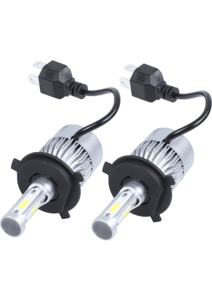 x S2 H4 72W 8000LM LED Far Araba Hi/lo Işın Oto Ampuller 6000K Beyaz (Yurt Dışından)