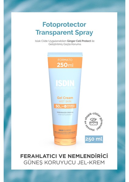 Isdın Fotoprotector Gel Cream Wet Skin SPF50 250ML