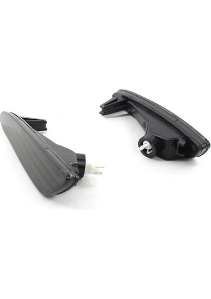 Sol ve Sağ Siyah Yan Marker Işık Tampon Dönüş Sinyali Lambaları Mercedes-Benz W211 E-Class 2003-06 2118200121 (Yurt Dışından)