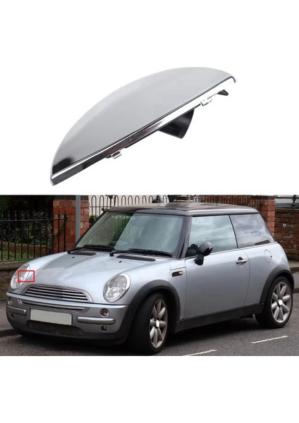 Mini Cooper R50 R52 R53 2001-2006 Için Ön Far Yıkama Su Püskürtme Kapağı 63126922155 63126922156 (Yurt Dışından)