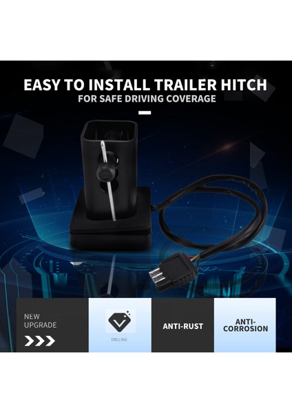 Inç Römork Kamyon Hitch Çekme Alıcı Kapağı Füme Lens 15 LED Fren Lambası (Yurt Dışından)
