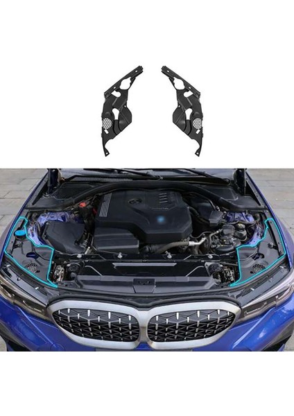 -Bmw 3 Serisi G28 G20 2019+ Motor Koruyucu Kapak Motor Bölmesi Koruyucu Kapak Far Kapağı Modifikasyonu (Yurt Dışından)
