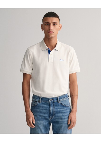 Erkek Beyaz Regular Fit Polo 2062026.113