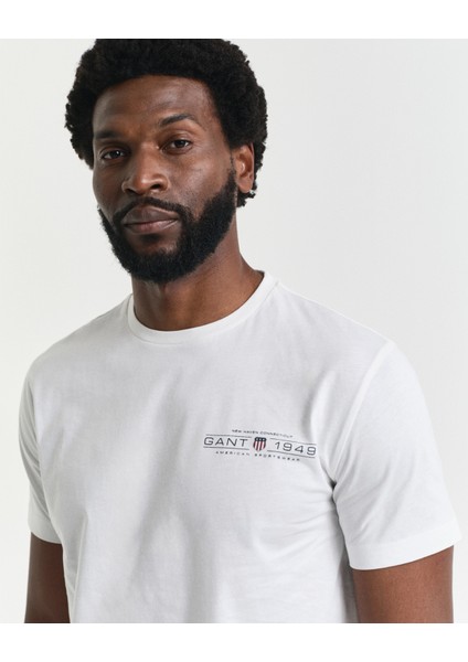 Erkek Krem Regular Fit Bisiklet Yaka Logolu T-Shirt 2044017.113 indirimleri