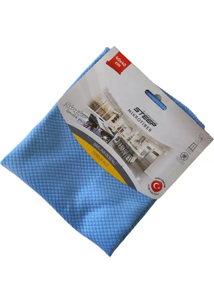 Mikrofiber 40X40 cm Baklava Desen Cam Temizlik Bezi