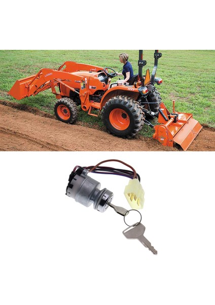 36919-75160 36919-75162 Kubota M105SDT M105XDT M126XDC Kontak Anahtarı Kilit Silindiri Için 2 Anahtarlı Kontak Anahtarı (Yurt Dışından)