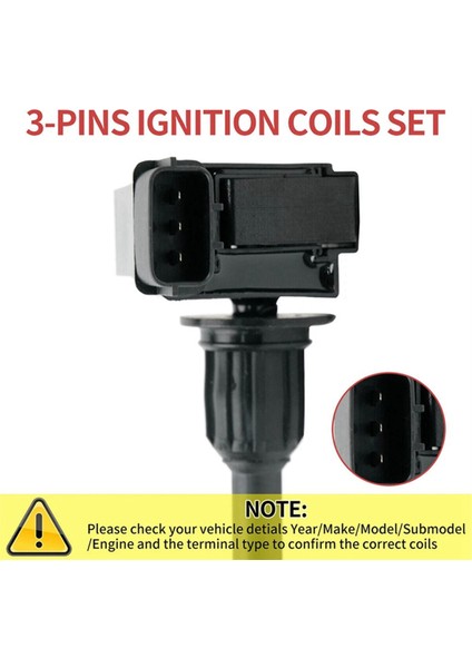 Adet Araba Ateşleme Bobini Infiniti I30 Nissan Maxima Için 3.0l V6 22448-2Y000 22448-2Y001 224482Y000 224482Y001 (Yurt Dışından)