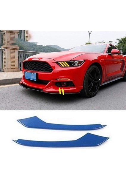 Araba Ön Sis Lambası Göz Kapağı Dekorasyon Kapak Trim Şeritler Çıkartmalar Ford Mustang 2015-2018 Için Araba Styling Aksesuarları, B (Yurt Dışından)