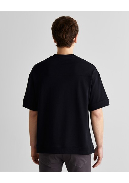 Erkek Siyah Orijinal Fit Bisiklet Yaka Logolu T-Shirt 2325142T.5 fiyatları