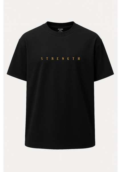 Oversize Boksör Kanguru Baskılı Unisex Tişört