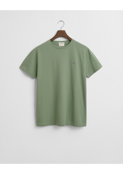 Erkek Yeşil Slim Fit Bisiklet Yaka T-Shirt 2013033.362 fırsatları