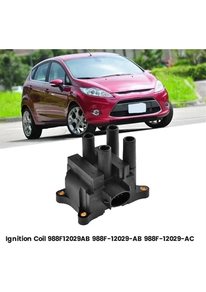 Araba Ateşleme Bobini Yüksek Voltaj Paketi 988F12029AB Ford Ranger Fiesta Focus Mercury Mazda 6 B2300 988F-12029-AC (Yurt Dışından)