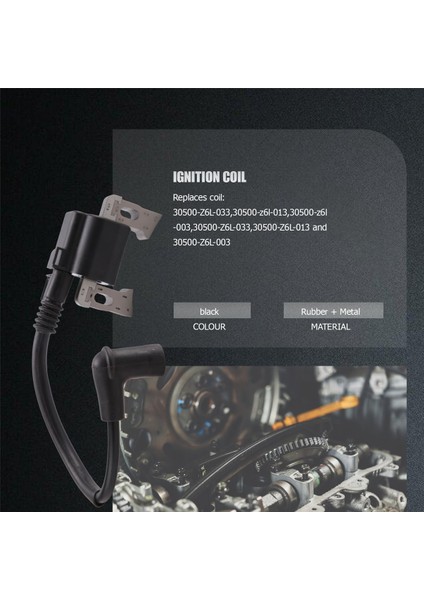 30500-Z6L-043 Honda Gasonline Motorları Için Ateşleme Bobini GX630 GX660 GX690 GXV630 GXV660 (Yurt Dışından)