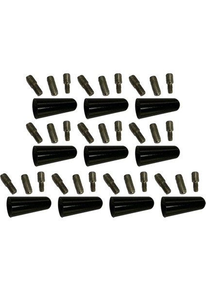 10 Adet Alüminyum Alaşımlı Anten 3 cm Çatı Anteni Kısa Kutuplu Anten Araba Kutup Anten Kısa Adaptör Radyo Ayak (Yurt Dışından)