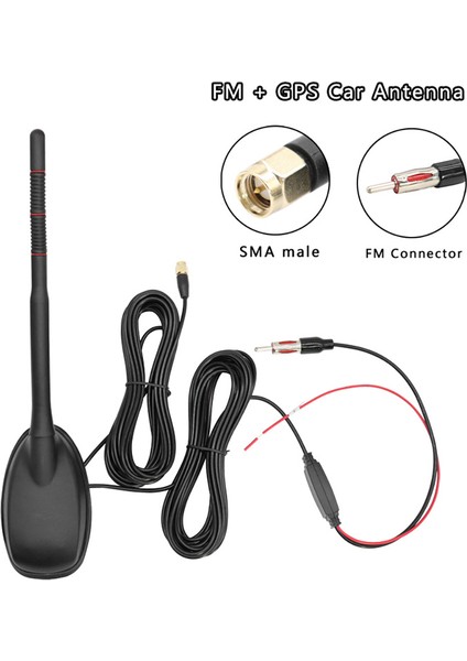Araba Oto Gps+Fm/am+Dab Radyo Anteni Anten Sinyal Amplifikatörü Dab+ Alıcı (Yurt Dışından)