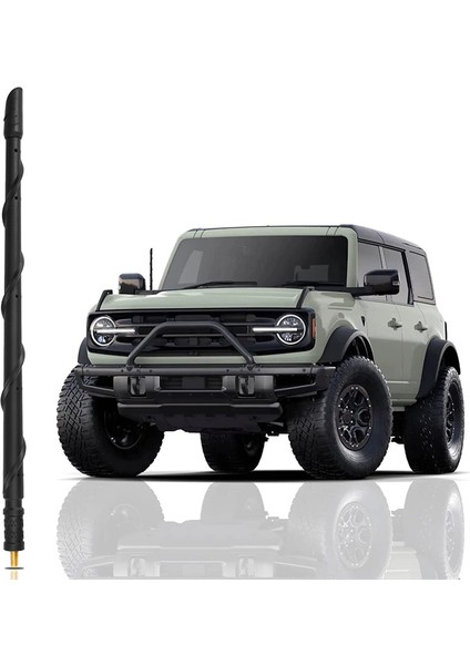Ford Bronco 2021-2023 Için 13 Inçlik Anten, Yeni Spiral Flex Kauçuk Kısa Anten Değişimi, Ford Bronco Aksesuarları Için (Yurt Dışından)