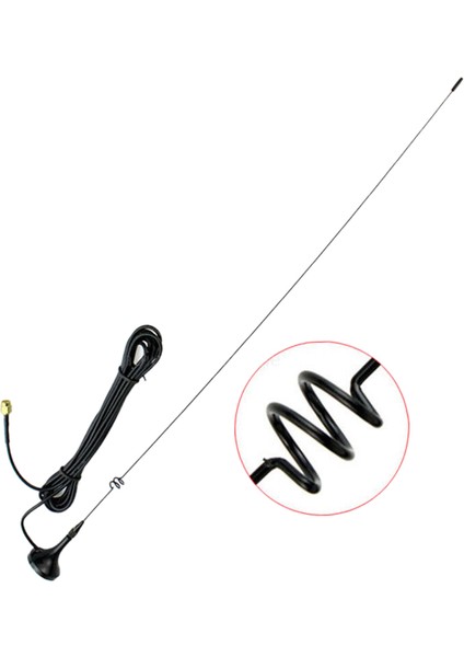Baofeng Radyoları Için UT-108UV Sma-M 144/430MHZ Çift Bantlı Manyetik Anten (Yurt Dışından)