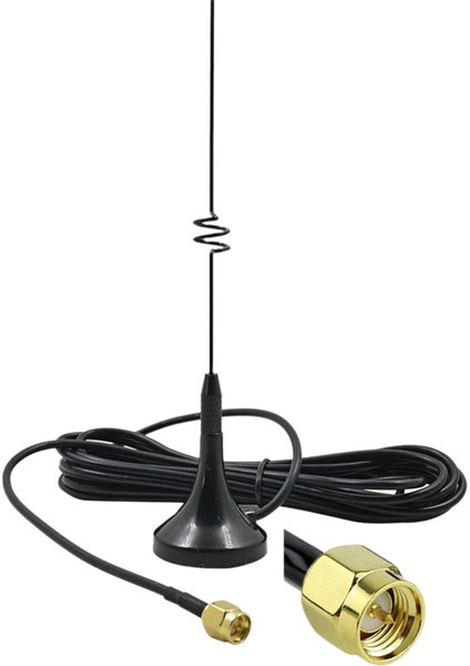Baofeng Radyoları Için UT-108UV Sma-M 144/430MHZ Çift Bantlı Manyetik Anten (Yurt Dışından)