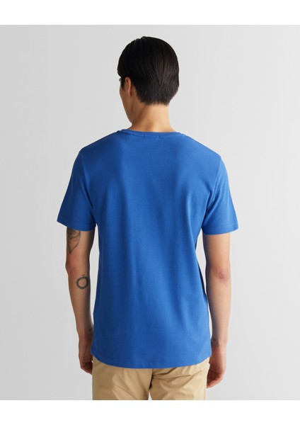 Erkek Lacivert Slim Fit Bisiklet Yaka T-Shirt 2013033.407 fiyatları
