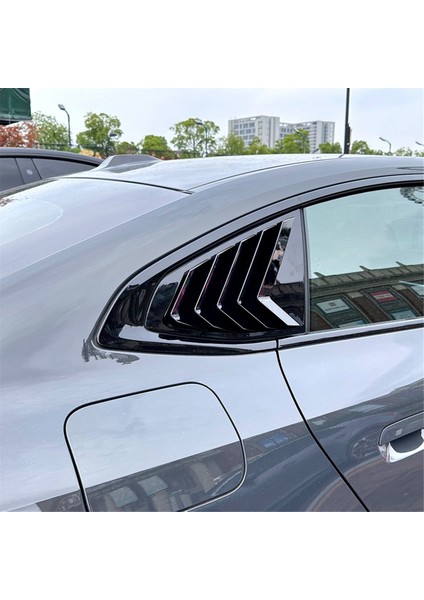 Bmw 4 Serisi Gran Coupe G26 2020+ Araba Aksesuarları Parlak Siyah Için Araba Arka Cam Panjurları Panjurlar Perde Kapağı Döşemesi (Yurt Dışından)