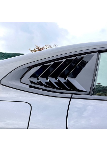 Bmw 4 Serisi Gran Coupe G26 2020+ Araba Aksesuarları Parlak Siyah Için Araba Arka Cam Panjurları Panjurlar Perde Kapağı Döşemesi (Yurt Dışından)