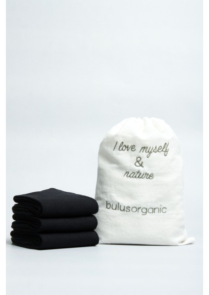 3'lü Siyah Çocuk Okul Çorabı