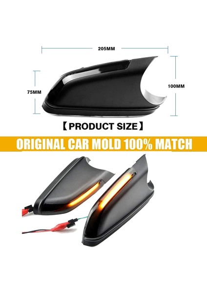 Araba Sıralı Kaydırma LED Sinyal Lambası Yan Ayna Gösterge Işığı Polo Mk4 Skoda Octavia 2004-2010 Için (Yurt Dışından)