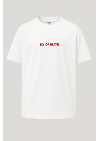 Oversize Sly Of Death Tavşan Baskılı Unisex Tişört