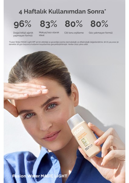 Isdın Fotoprotector Fusion Water Magic Light SPF50 50ML | Güneş Koruyucu modelleri