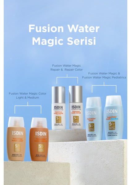 Isdın Fotoprotector Fusion Water Magic Light SPF50 50ML | Güneş Koruyucu indirimleri