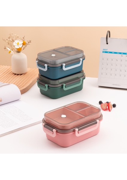 Taşınabilir Kapalı Öğle Yemeği Kutusu 2 Katlı Kafes Mikrodalga Mevcut Isıtma Öğrenci Ofis Personel Meyve Yemek Kapları Çatal Kaşık (Yurt Dışından) fiyatları