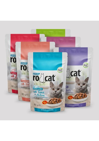 Karışık Paket Pouch Yetişkin Kedi Mamaları (12 x 85G)