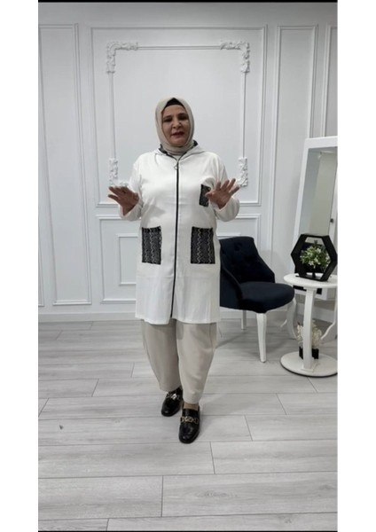 🌸 Tasarım Bürümcük Dantel Detaylı Ceket🌸