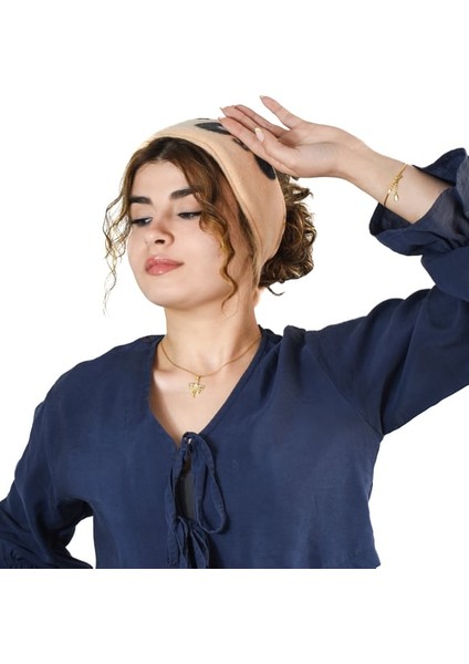 Pababo Polar Kadın Saç Bandı Makyaj Temizleme ve Kışlık Kullanım Için Uygun