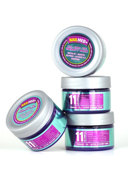 Nailmed+ 11 Yağ Içeren Tırnak El Ayak Bakım Yağı 40ML