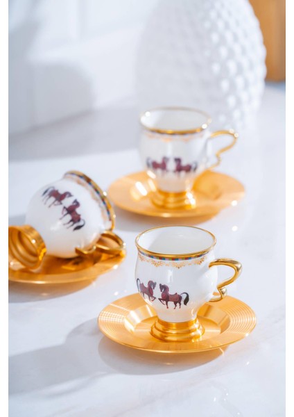 Jasmine 6 Kişilik Kahve Fincanı Takımı - 90 ml