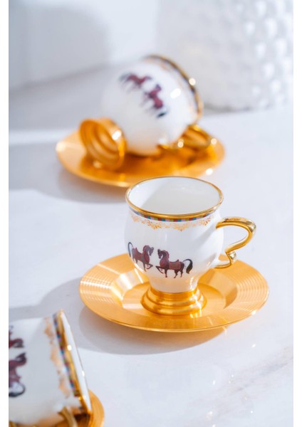Jasmine 6 Kişilik Kahve Fincanı Takımı - 90 ml