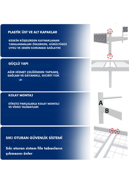 Milan Tek Kişilik Ferforje Karyolla