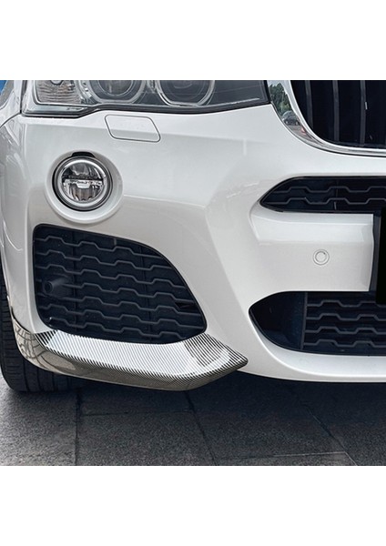 Bmw Için X3 F25 X4 F26 M Spor 2014-2017 Ön Ön Tampon Açı Difüzör Splitter Spoiler Koruyucu Karbon Fiber Desen (Yurt Dışından)