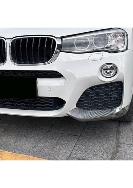 Bmw Için X3 F25 X4 F26 M Spor 2014-2017 Ön Ön Tampon Açı Difüzör Splitter Spoiler Koruyucu Karbon Fiber Desen (Yurt Dışından)